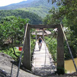 Crossing the bridge