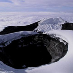 The rim of the crater The rim of the crater