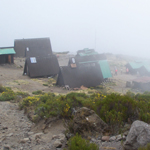 Horombo huts in the fog Horombo huts in the fog